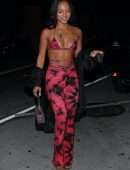 Karrueche Tran Cleavage Outside Catch in West Hollywood