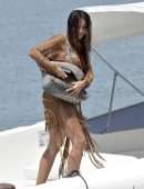 Madalina Ghenea Booty in a Thong Bikini on a Yacht in Portofino