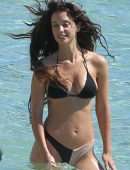 Maria Pedraza in Bikini on the Beach in Ibiza