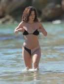 Maria Pedraza in Bikini on the Beach in Ibiza