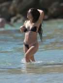 Maria Pedraza in Bikini on the Beach in Ibiza