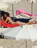 Maria Pedraza in Bikini on the Beach in Ibiza