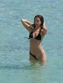 Maria Pedraza in Bikini on the Beach in Ibiza