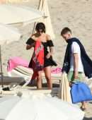 Maria Pedraza in Bikini on the Beach in Ibiza