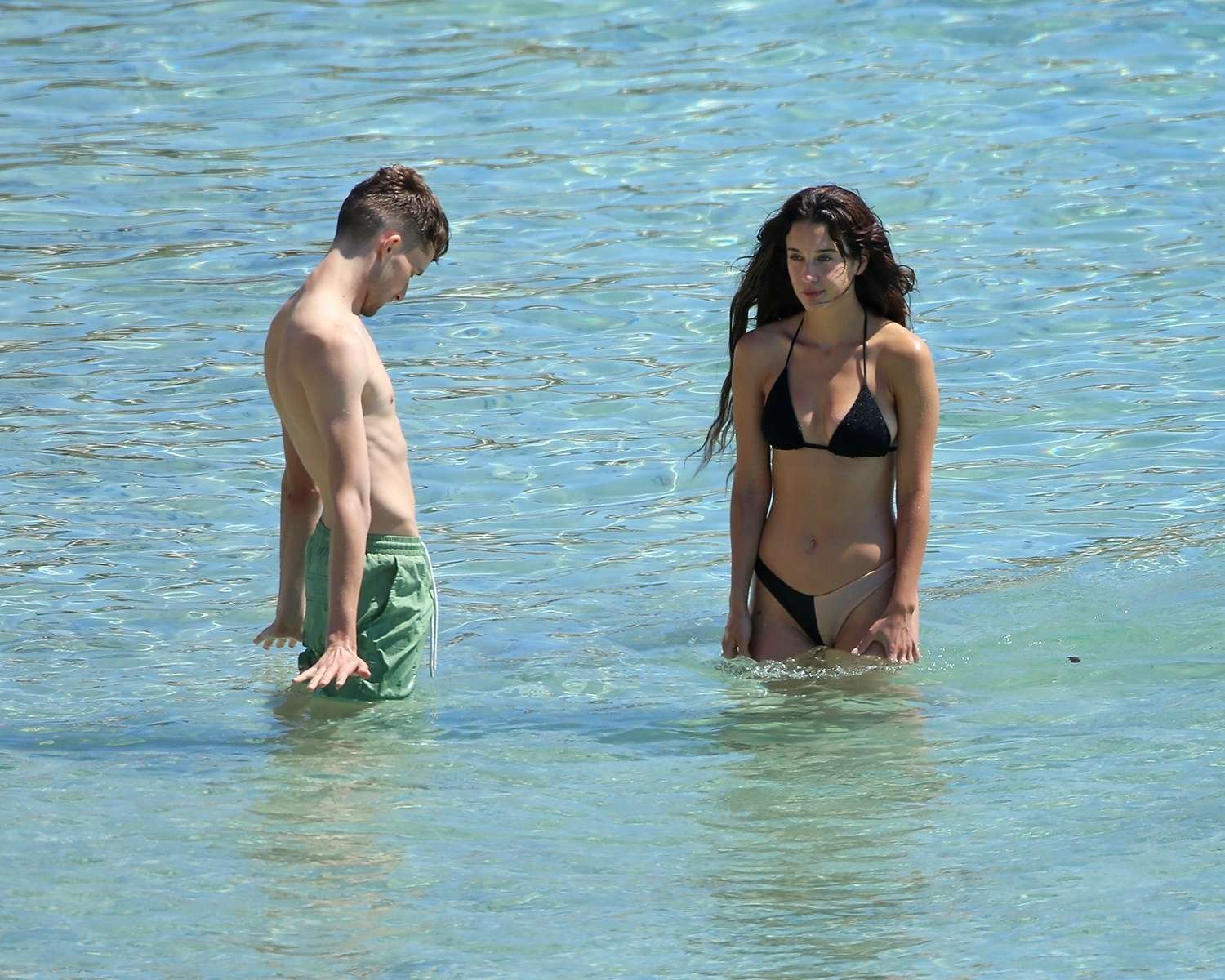 Maria Pedraza in Bikini on the Beach in Ibiza