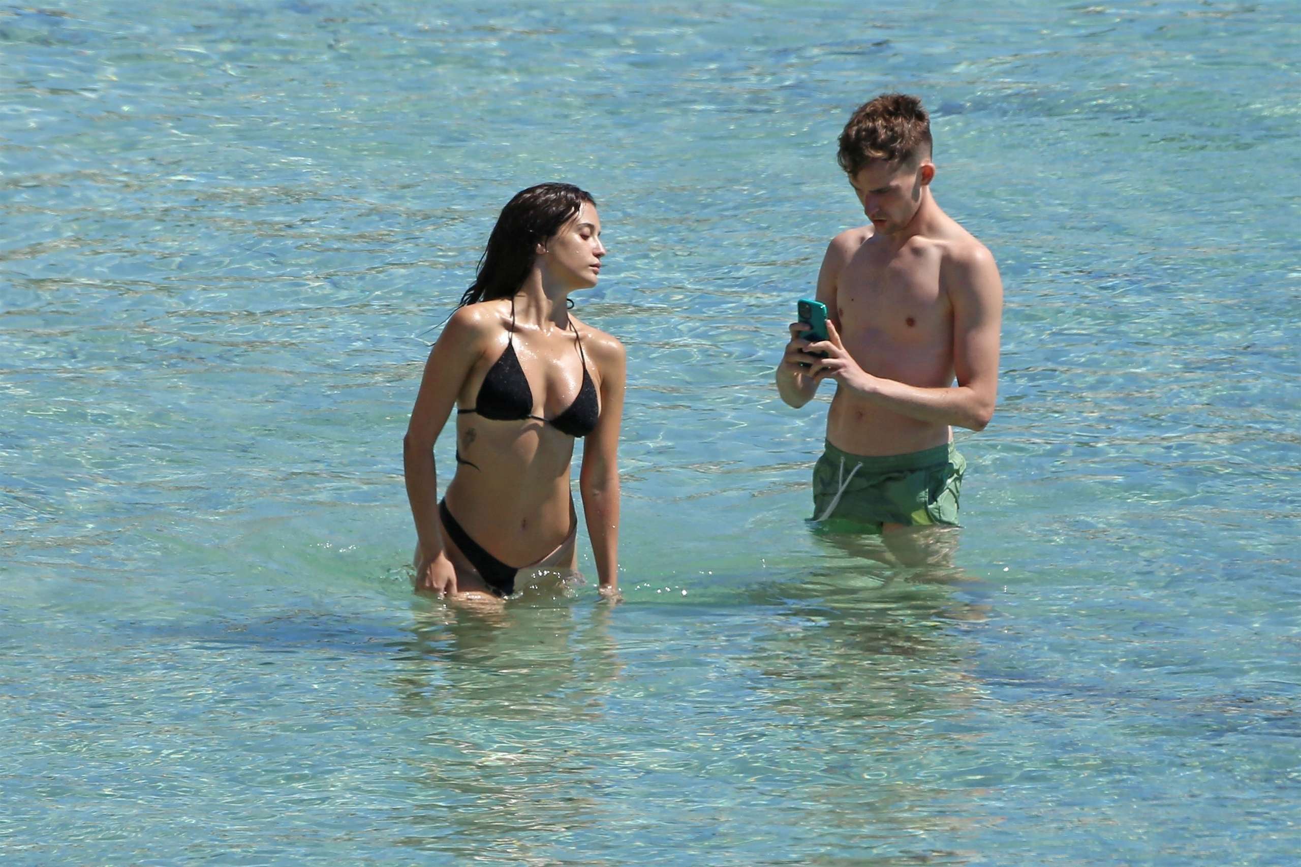 Maria Pedraza in Bikini on the Beach in Ibiza