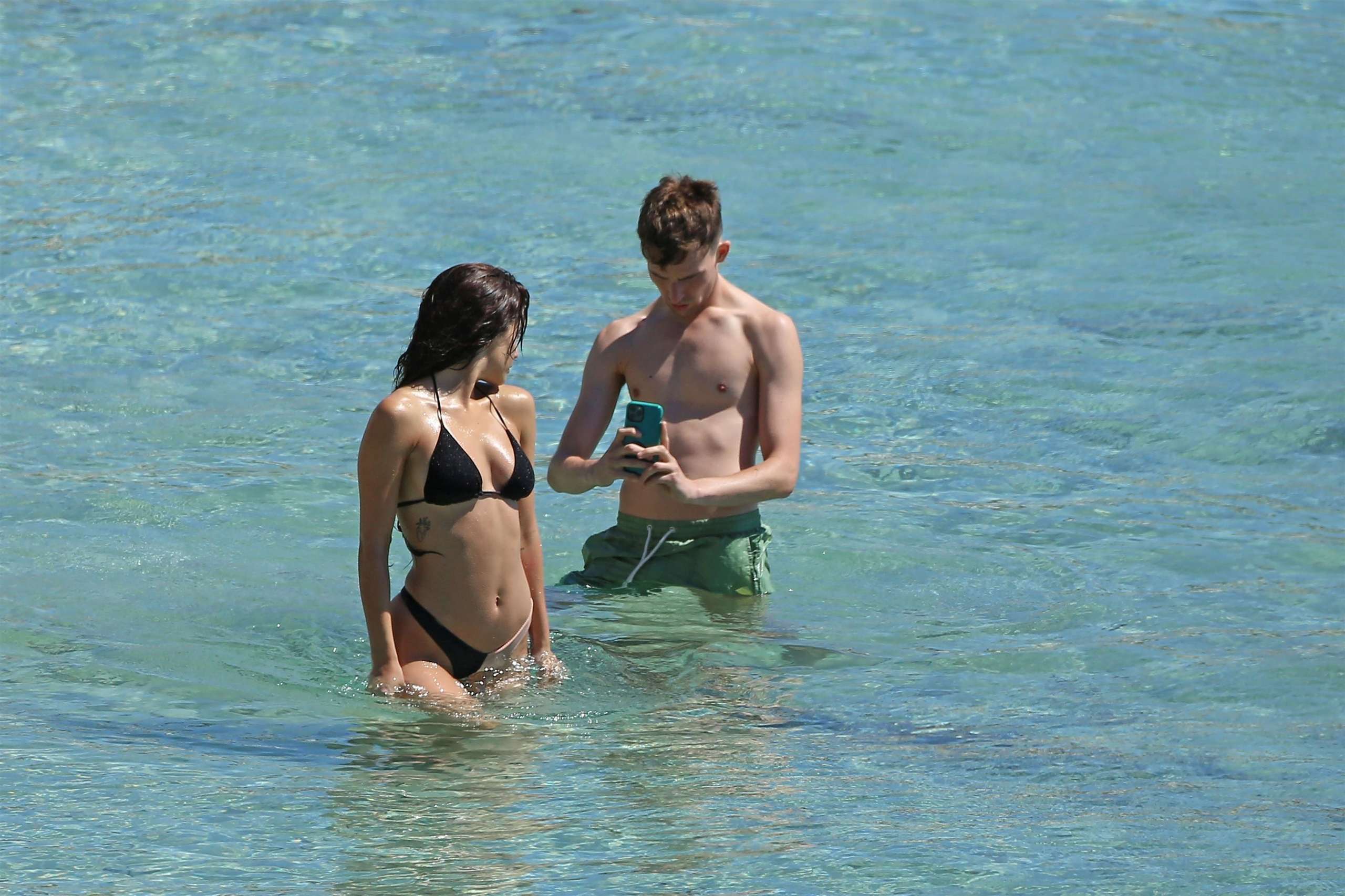 Maria Pedraza in Bikini on the Beach in Ibiza