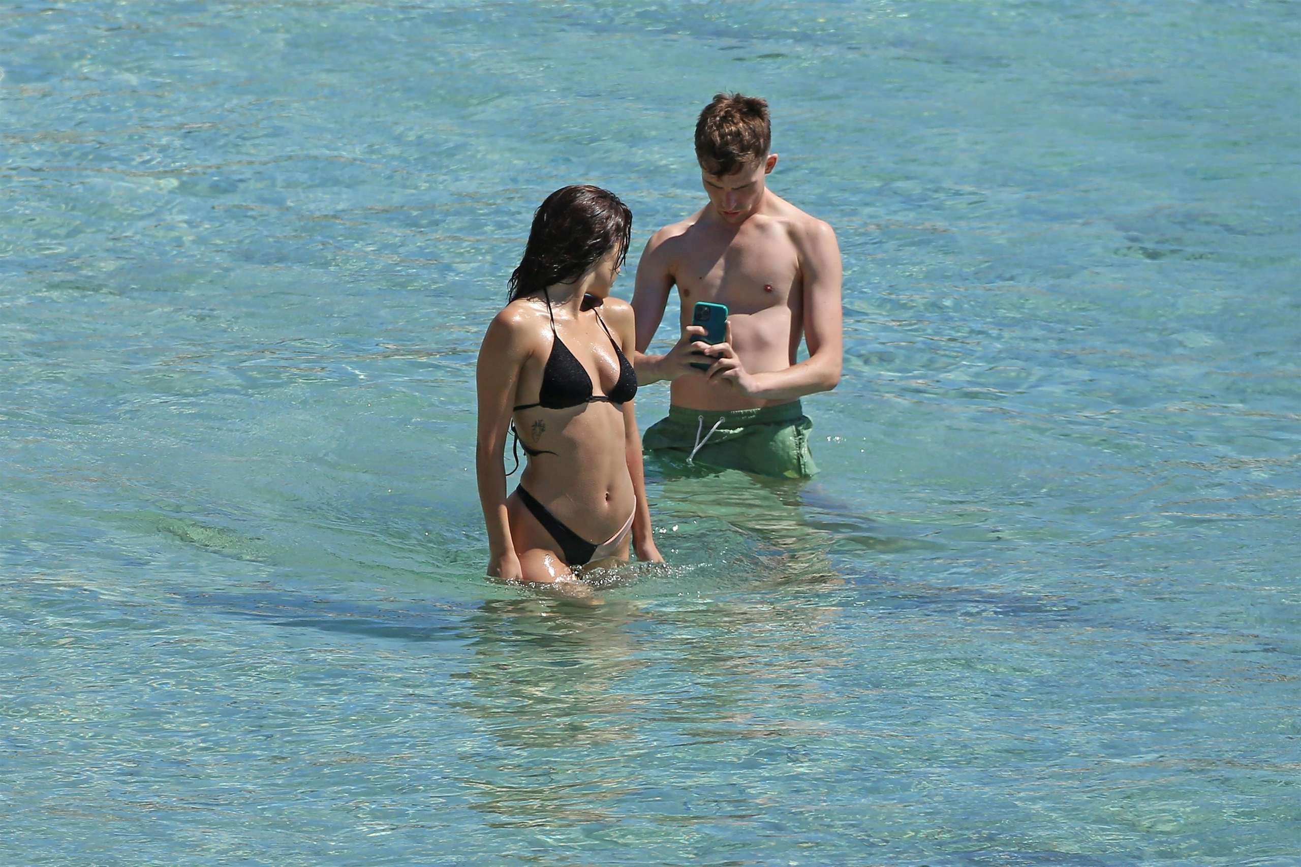 Maria Pedraza in Bikini on the Beach in Ibiza