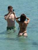Maria Pedraza in Bikini on the Beach in Ibiza