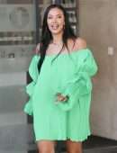 Maya Jama Leggy at BBC Studios in London