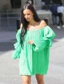 Maya Jama Leggy at BBC Studios in London