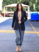 Megan Fox in an Open Unbuttoned Blazer at a Photoshoot in Los Angeles