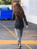 Megan Fox in an Open Unbuttoned Blazer at a Photoshoot in Los Angeles