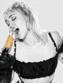 Miley Cyrus in Photoshoot for Magnum Ice Cream 2021