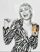 Miley Cyrus in Photoshoot for Magnum Ice Cream 2021