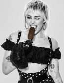 Miley Cyrus in Photoshoot for Magnum Ice Cream 2021