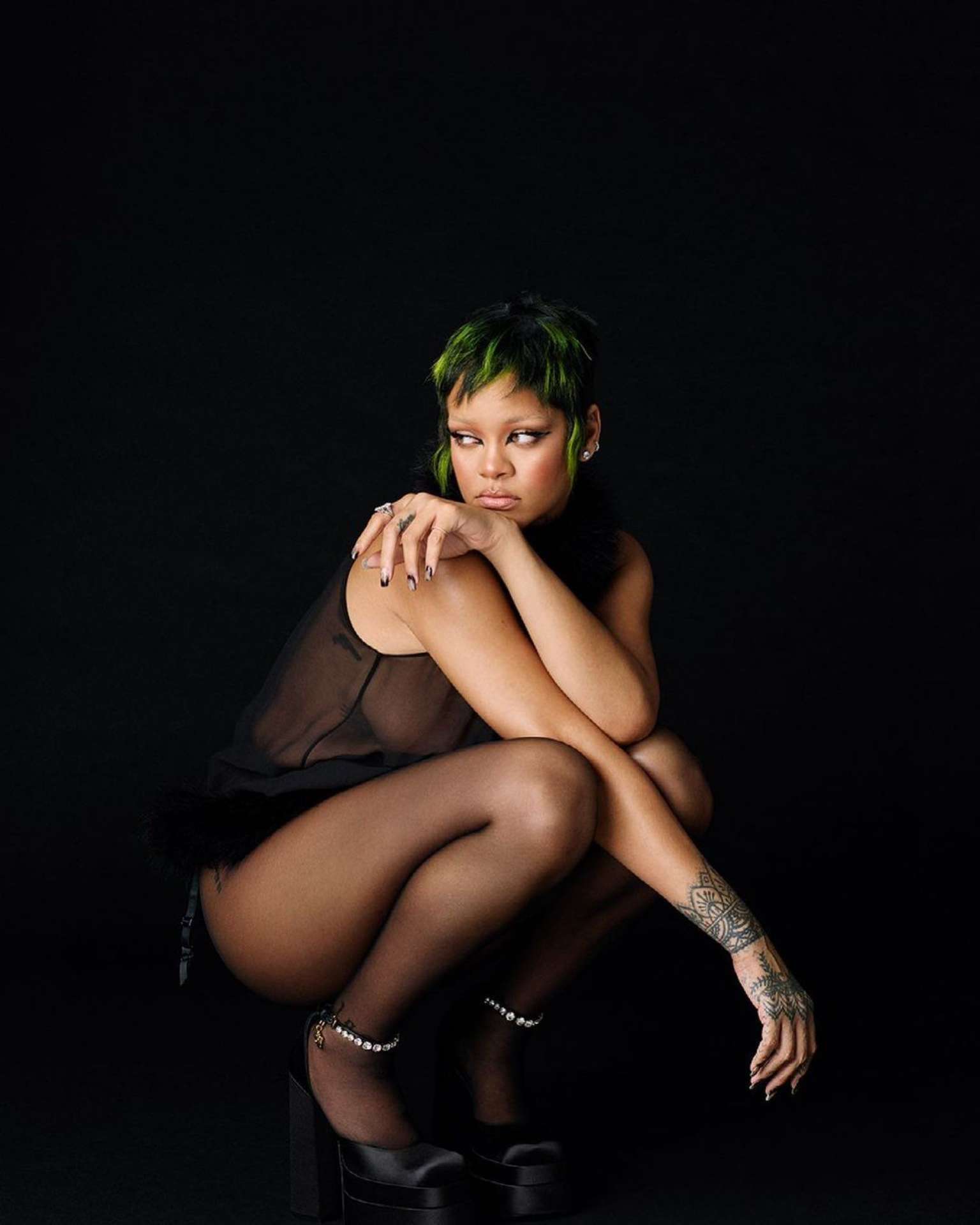 Rihanna in a Photoshoot for Vogue Italia Magazine 2021