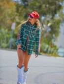 Rita Ora Filming a Music Video in Malibu