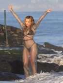 Rita Ora Filming a Music Video in Malibu