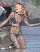 Rita Ora Filming a Music Video in Malibu