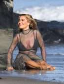 Rita Ora Filming a Music Video in Malibu
