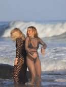 Rita Ora Filming a Music Video in Malibu