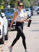 Sara Sampaio in Yoga Pants for a Workout in West Hollywood