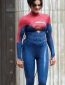 Sasha Calle On the set of "The Flash" in London