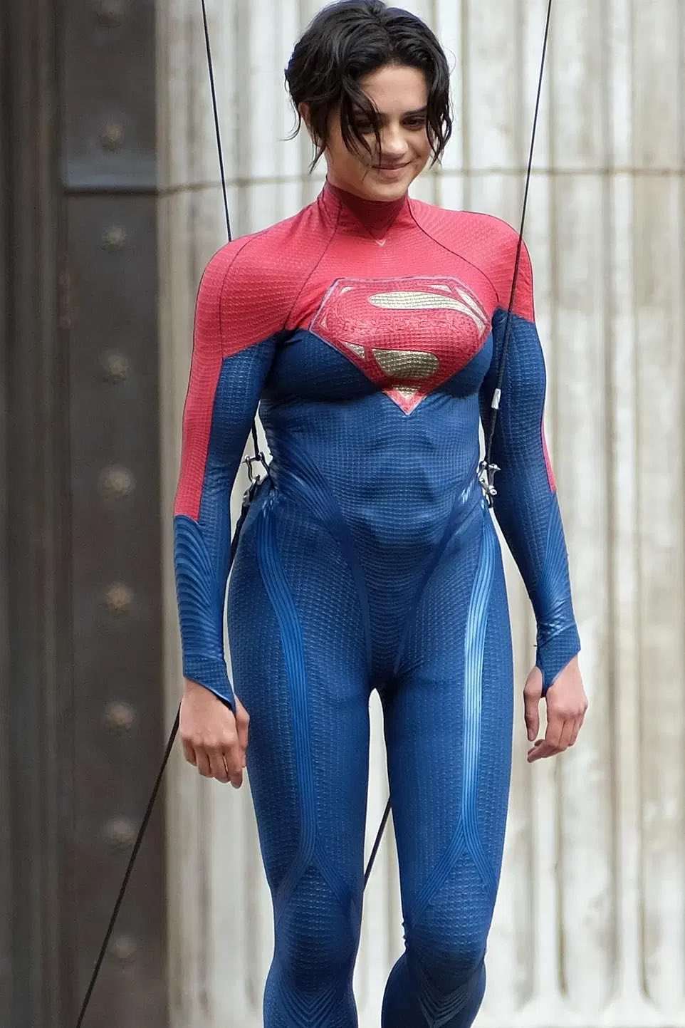 Sasha Calle On the set of "The Flash" in London