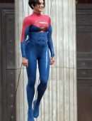 Sasha Calle On the set of "The Flash" in London