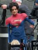 Sasha Calle On the set of "The Flash" in London