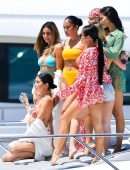 Shanina Shaik Booty in Bikini on a Yacht in Los Angeles