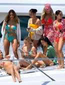 Shanina Shaik Booty in Bikini on a Yacht in Los Angeles