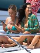 Shanina Shaik Booty in Bikini on a Yacht in Los Angeles