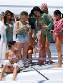 Shanina Shaik Booty in Bikini on a Yacht in Los Angeles