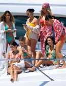 Shanina Shaik Booty in Bikini on a Yacht in Los Angeles