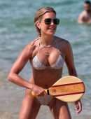 Sylvie Meis in Bikini at a Saint Tropez Beach