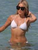 Sylvie Meis Booty in Bikini on the Beach in Saint Tropez