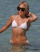 Sylvie Meis Booty in Bikini on the Beach in Saint Tropez