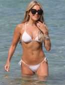 Sylvie Meis Booty in Bikini on the Beach in Saint Tropez