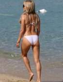 Sylvie Meis Booty in Bikini on the Beach in Saint Tropez