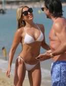 Sylvie Meis Booty in Bikini on the Beach in Saint Tropez