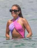 Sylvie Meis Booty at a Beach in Saint Tropez