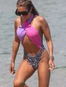 Sylvie Meis Booty at a Beach in Saint Tropez