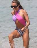 Sylvie Meis Booty at a Beach in Saint Tropez