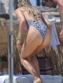 Sylvie Meis Booty at a Beach in Saint Tropez