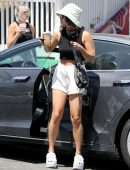 Vanessa Hudgens and GG Magree at a Farmers Market in Los Angeles