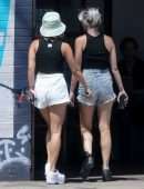 Vanessa Hudgens and GG Magree at a Farmers Market in Los Angeles