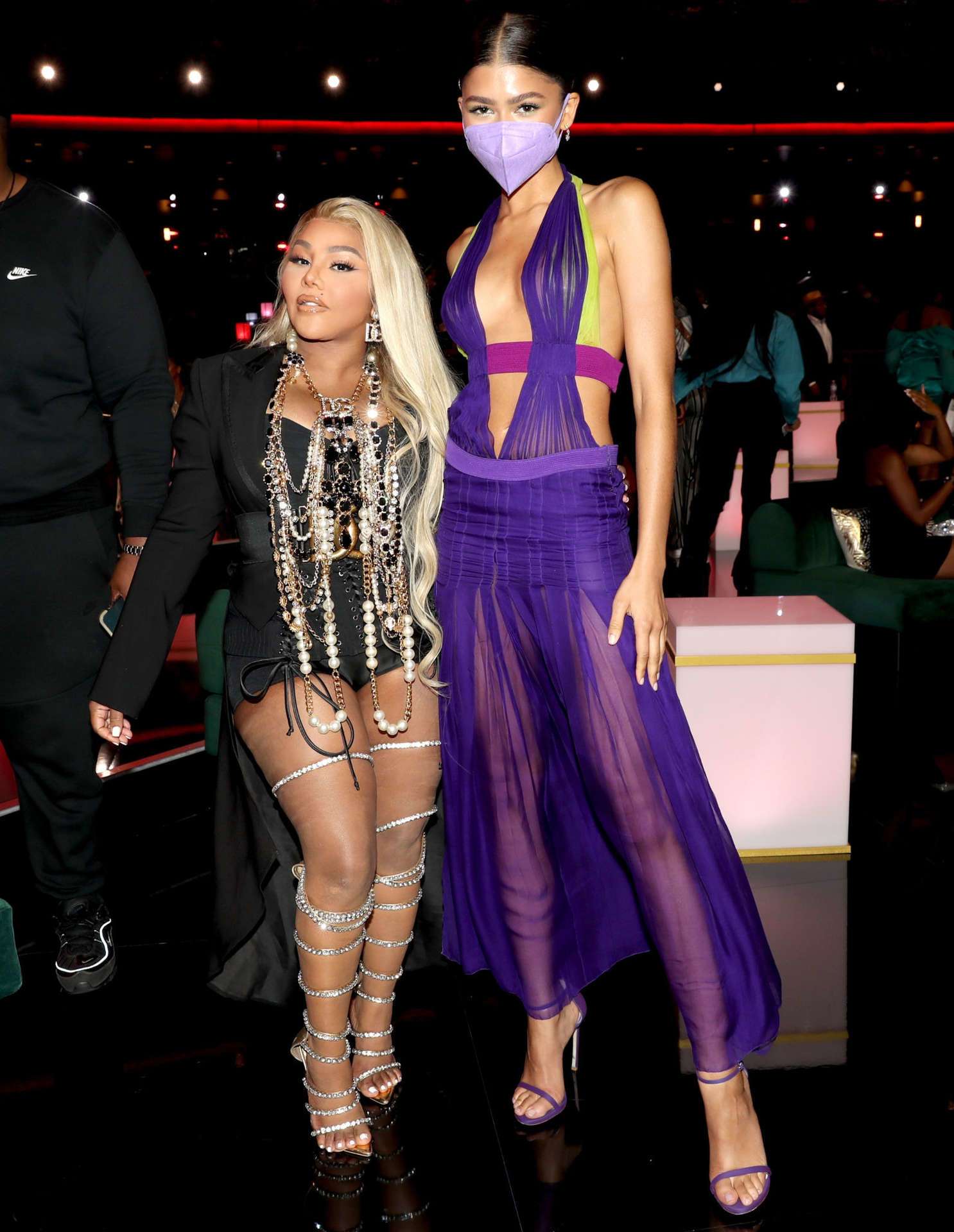 Zendaya Coleman and Lil' Kim at BET Awards 2021 in Los Angeles