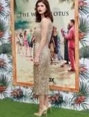 Alexandra Daddario at the Premiere of "The White Lotus" in Pacific Palisades
